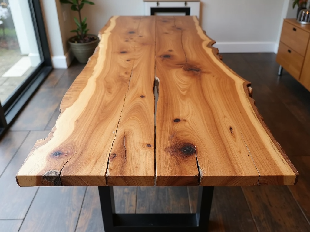 Reclaimed wood dining table