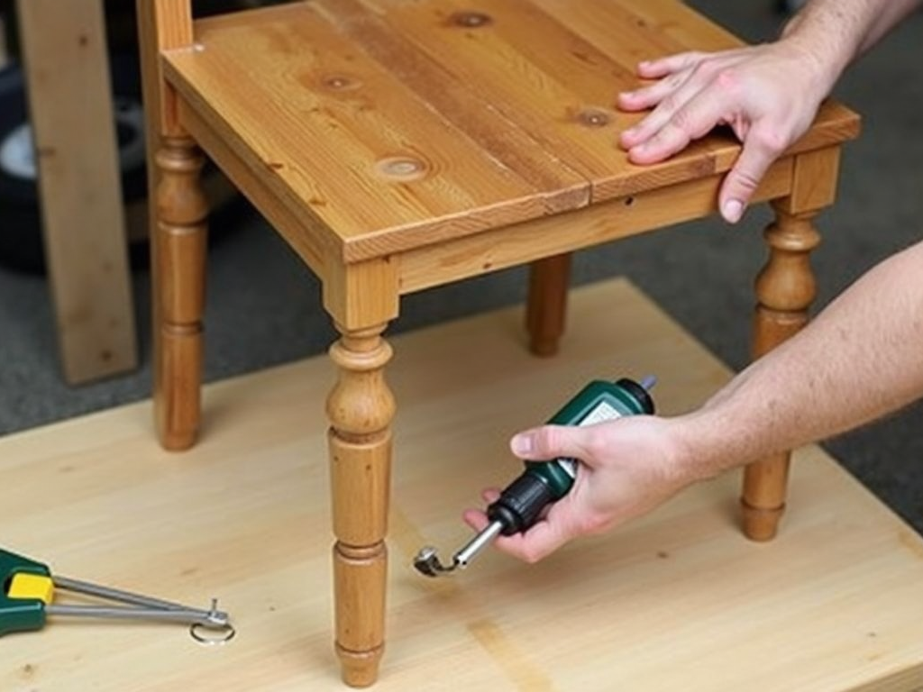 Fixing loose chair leg