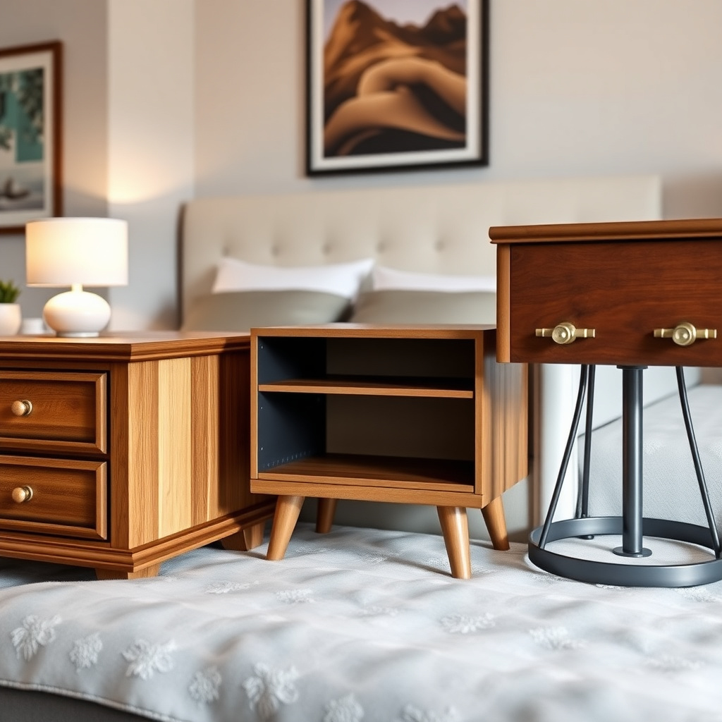 Variety of nightstand styles to inspire your bedroom furniture choice