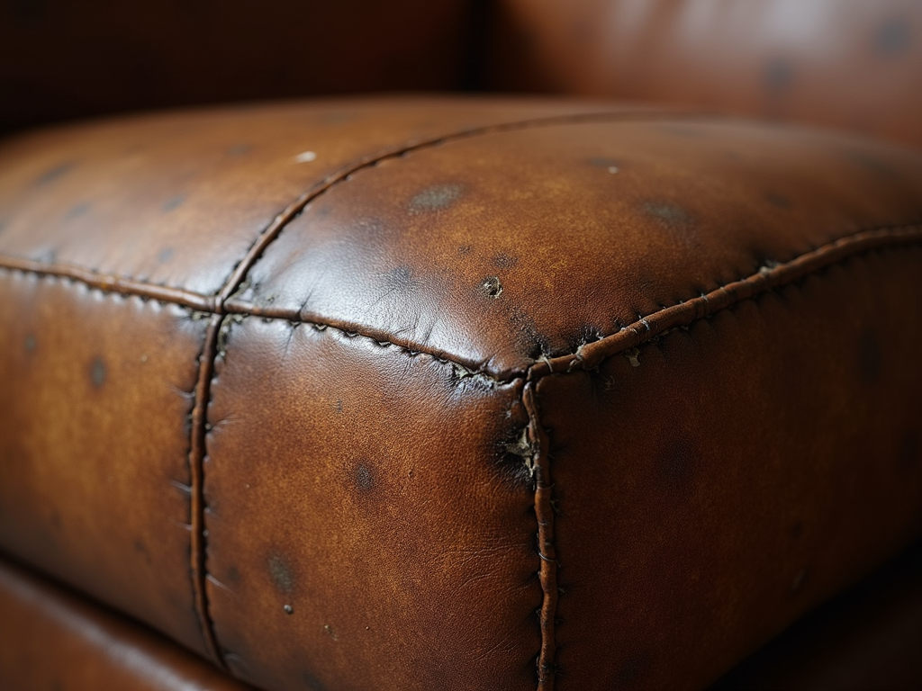 Damaged leather furniture