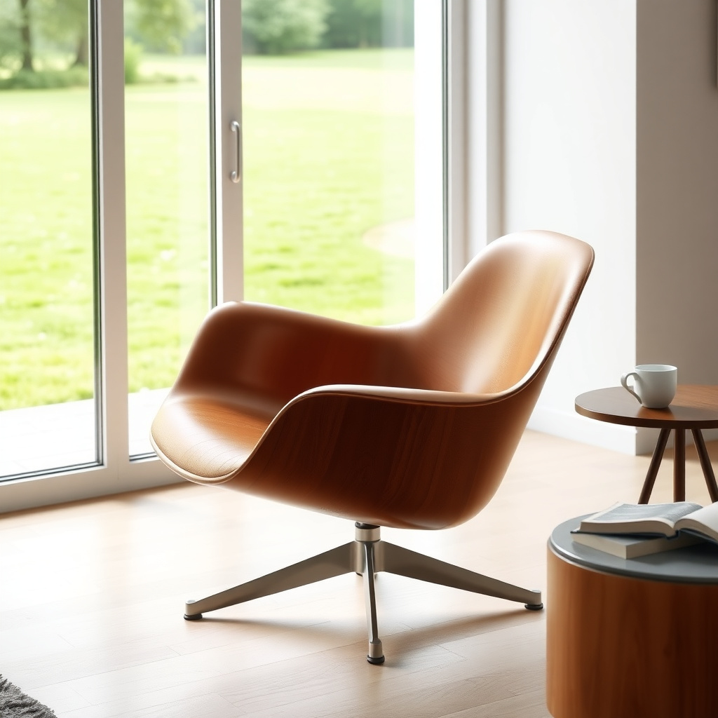 Iconic Eames chair representing mid-century modern innovation in everyday seating