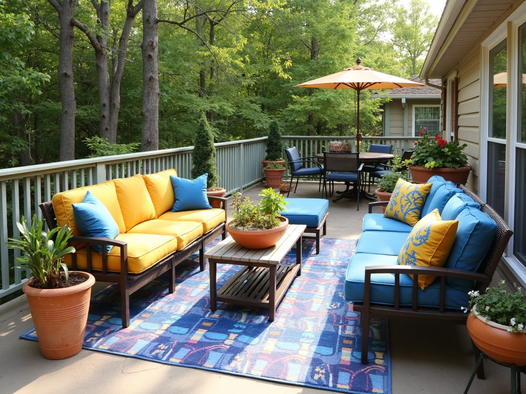 Colorful patio furniture trends for summer