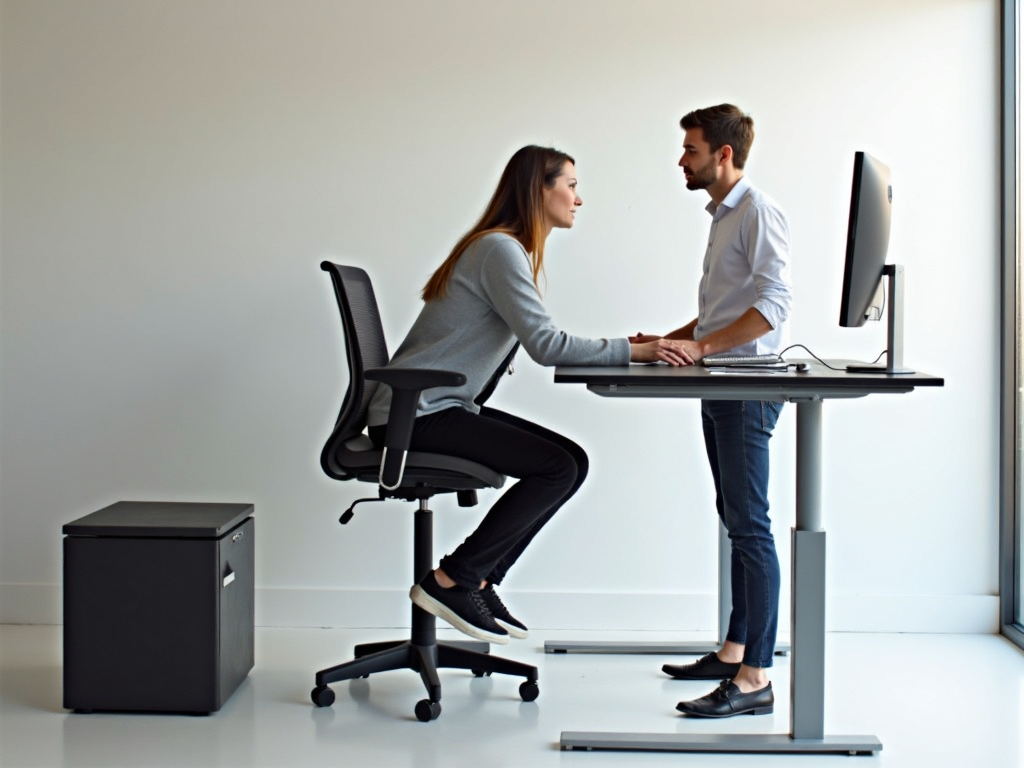 Standing desk setup
