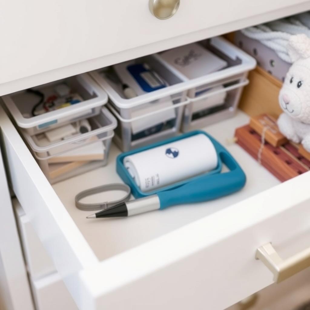 Organized dresser drawer with liners