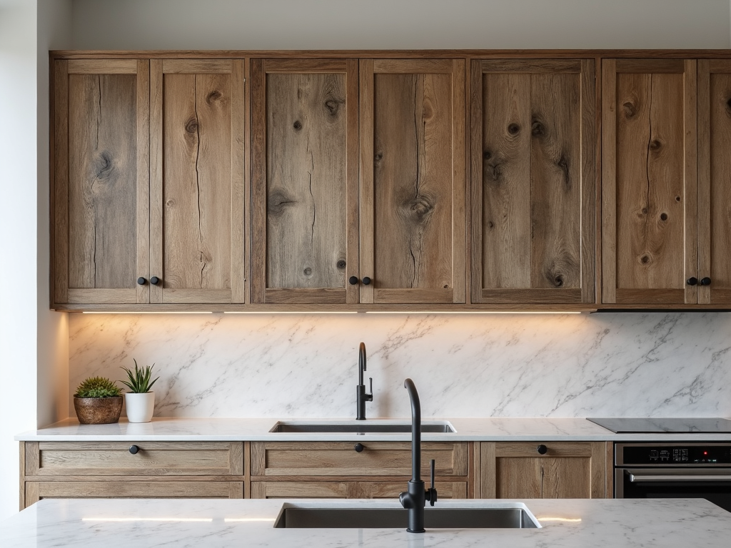 Reclaimed wood cabinet
