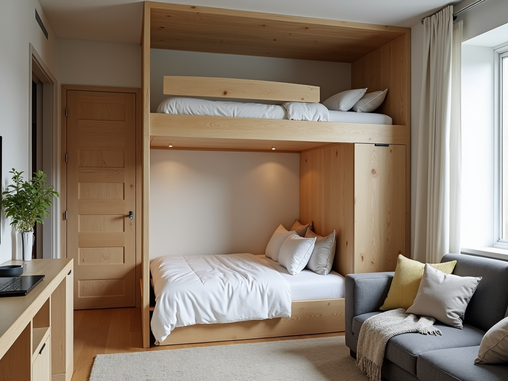 Innovative use of space in a small apartment.