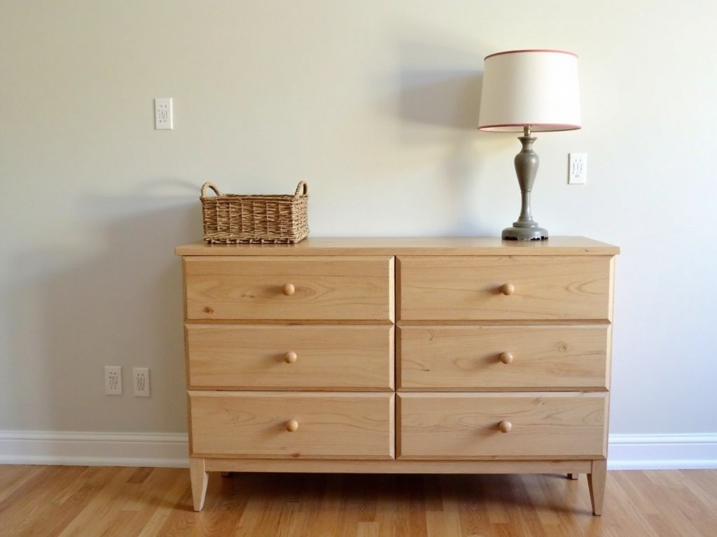 A completed dresser ready for use.