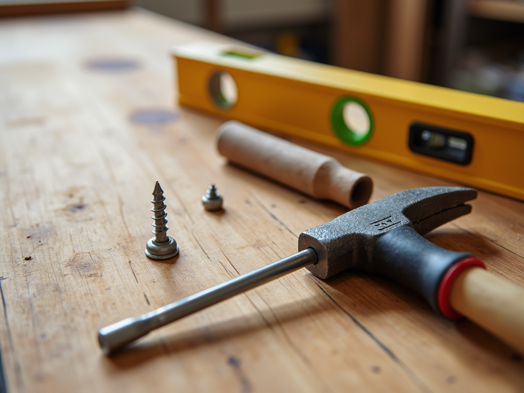 Essential tools for cabinet assembly
