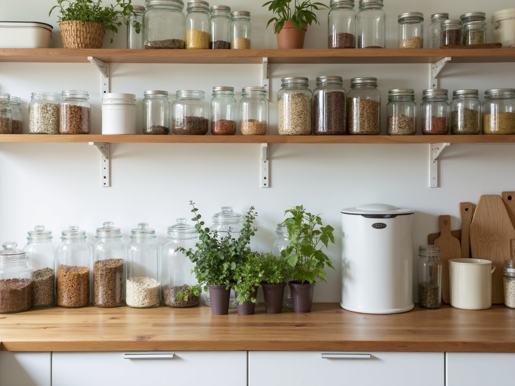 Kitchen recycling setup