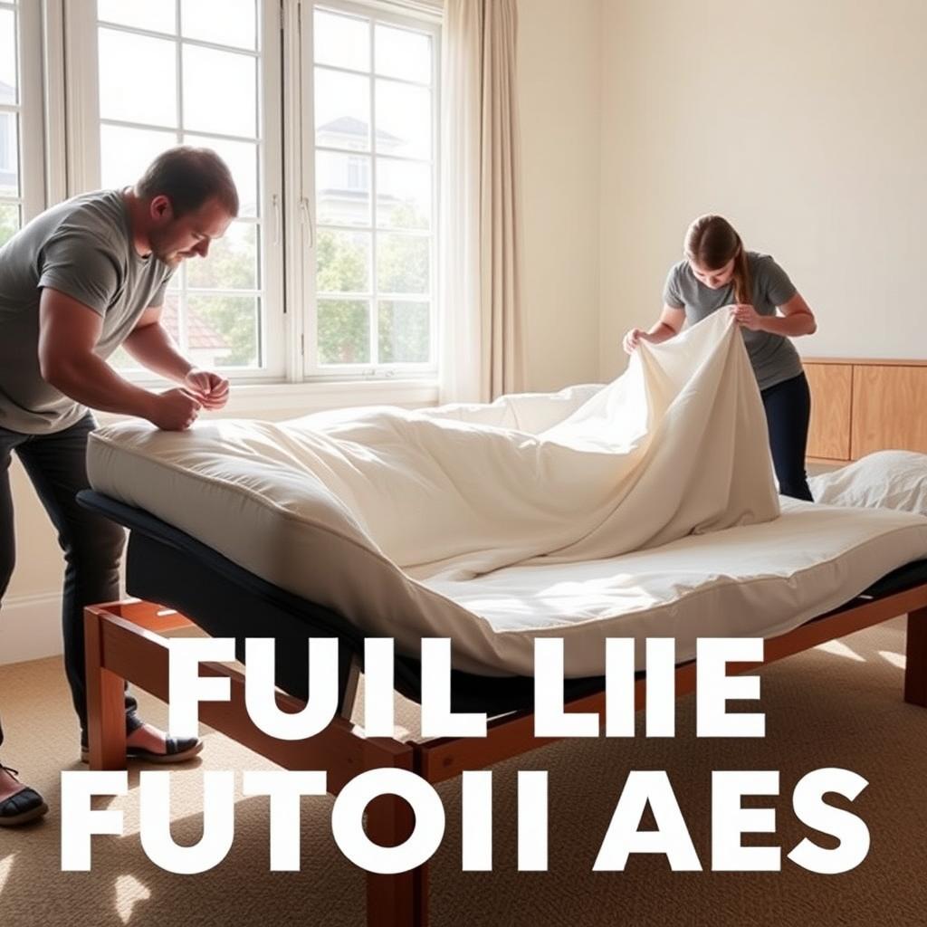 Futon maintenance in progress.