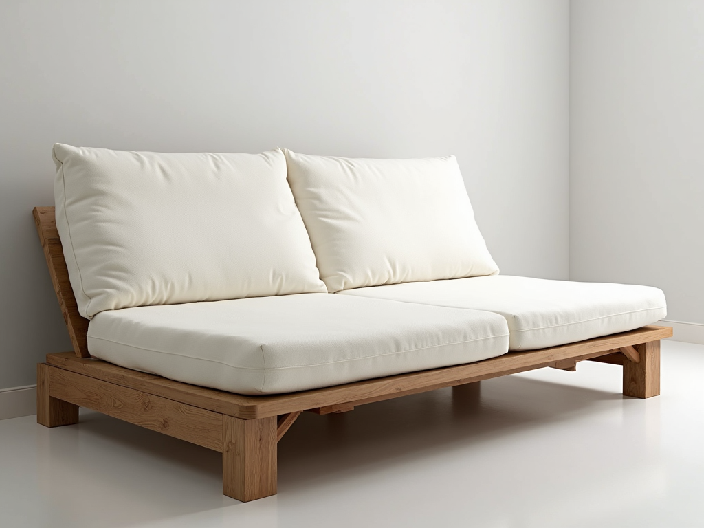 Converting a bi-fold futon into a bed