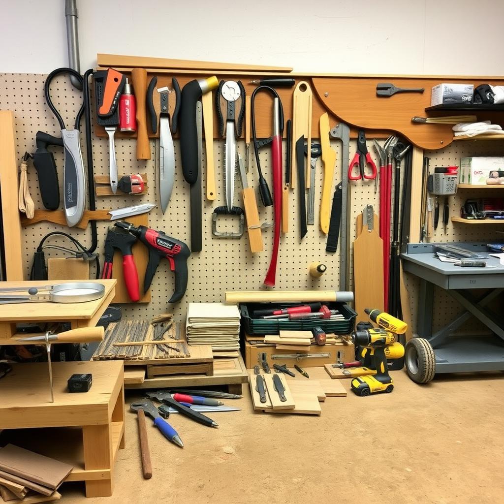 Workshop layout for efficient workflow