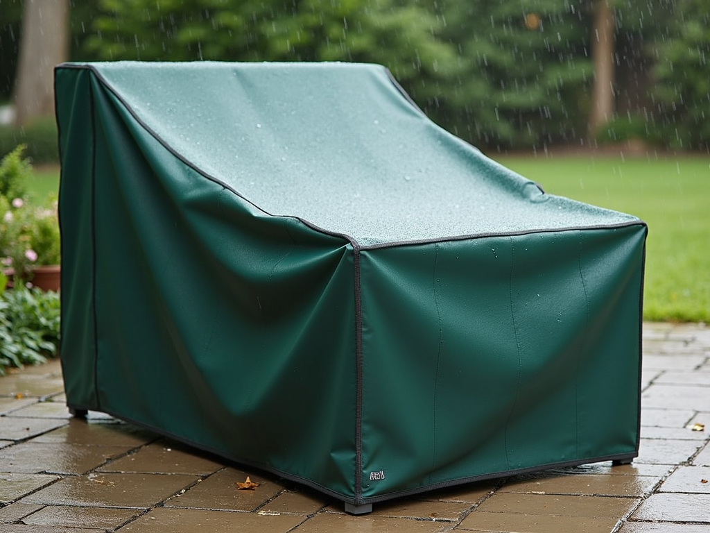 Patio furniture with waterproof cover