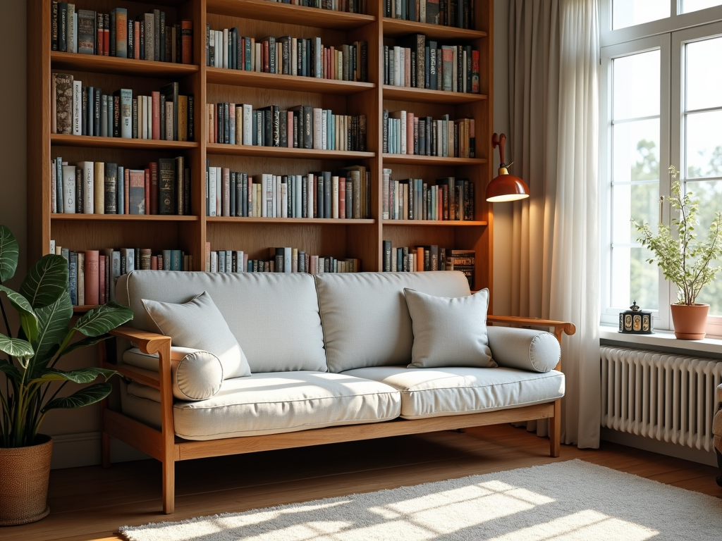 Futon reading nook