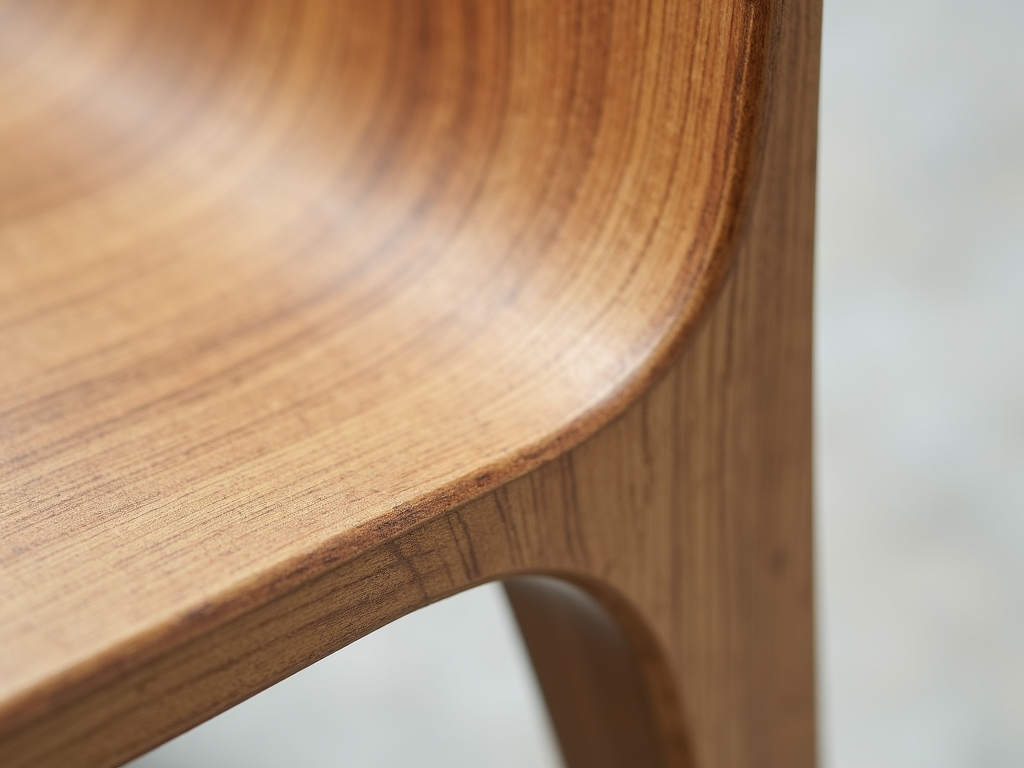 Close-up of recycled plastic furniture texture
