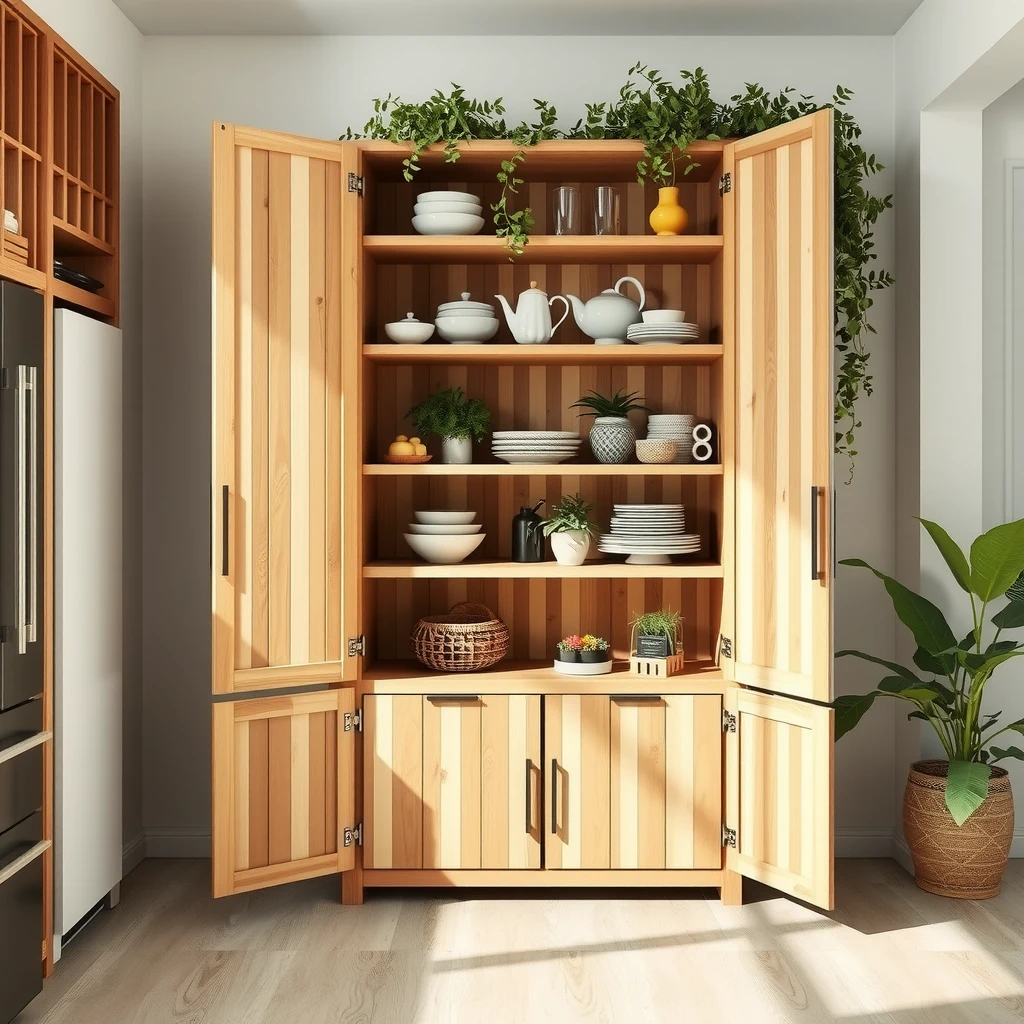 Sustainable cabinet furniture concept using eco-materials