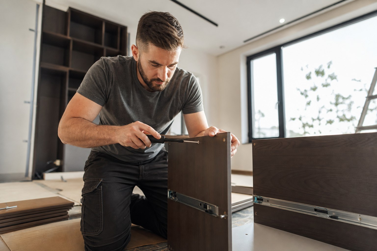DIY professional assembling advanced cabinet furniture