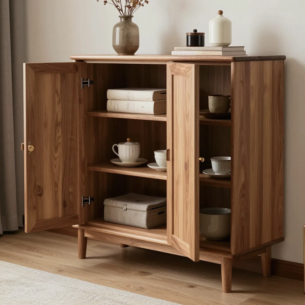 Finished assembled cabinet furniture