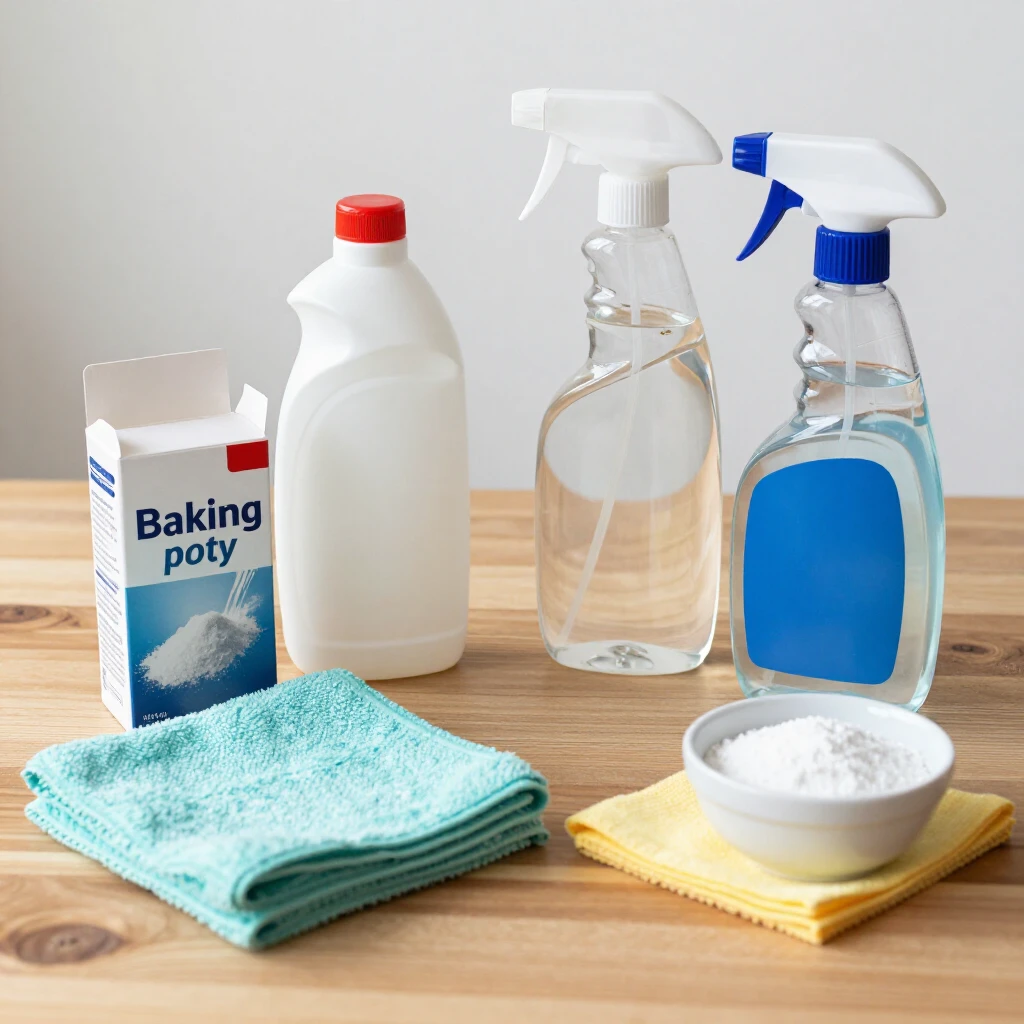 Natural upholstery cleaning supplies for pet owners