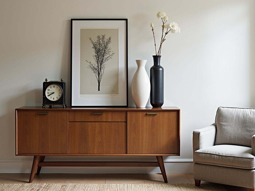 Sideboard with personal decor