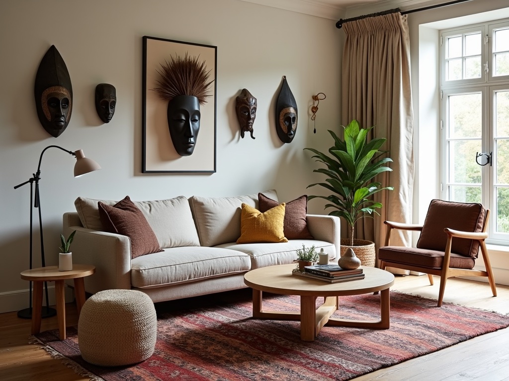 Cultural fusion in home decor.