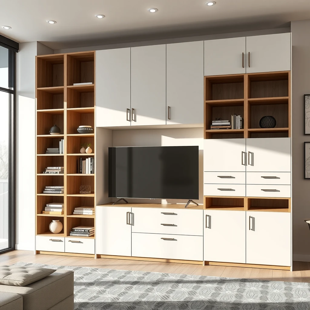 Modular cabinet furniture concept in a contemporary home setting