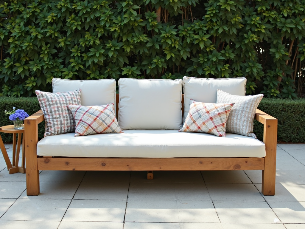 Outdoor futon setup