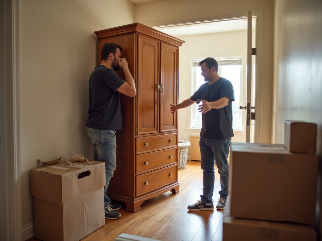 Armoire stuck during delivery