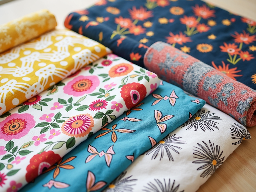 Assortment of futon covers in various styles
