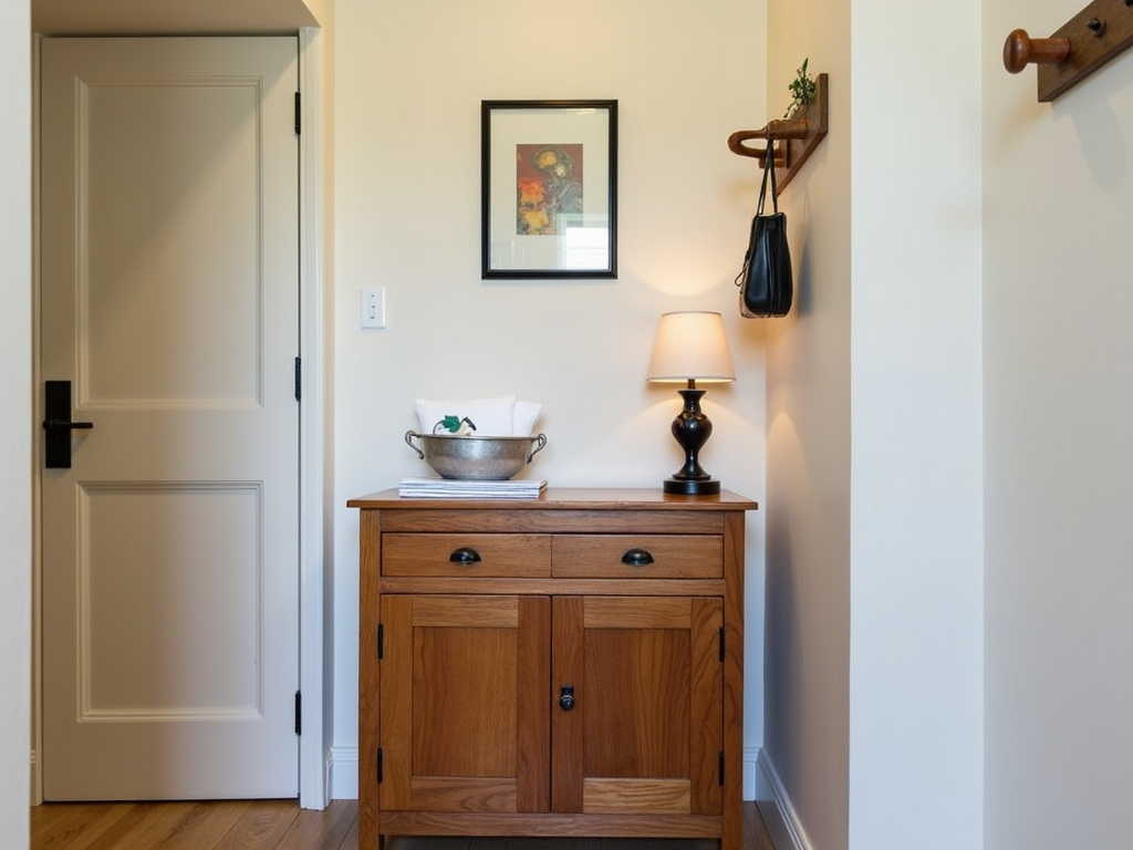 Sideboard as an entryway table