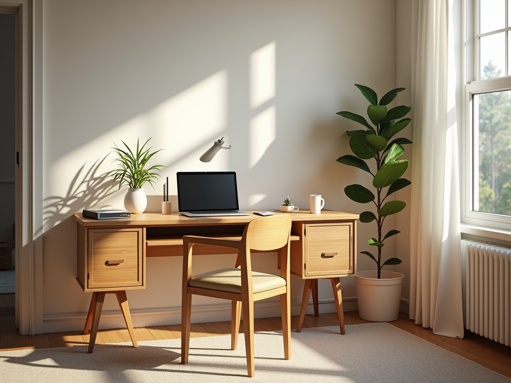 Sideboard as a home office desk
