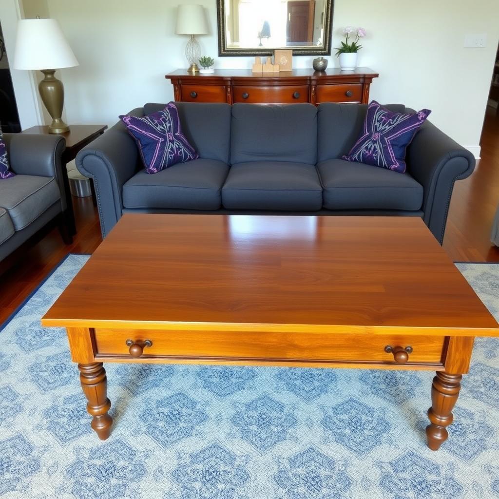 A cozy living room showcasing well-maintained furniture