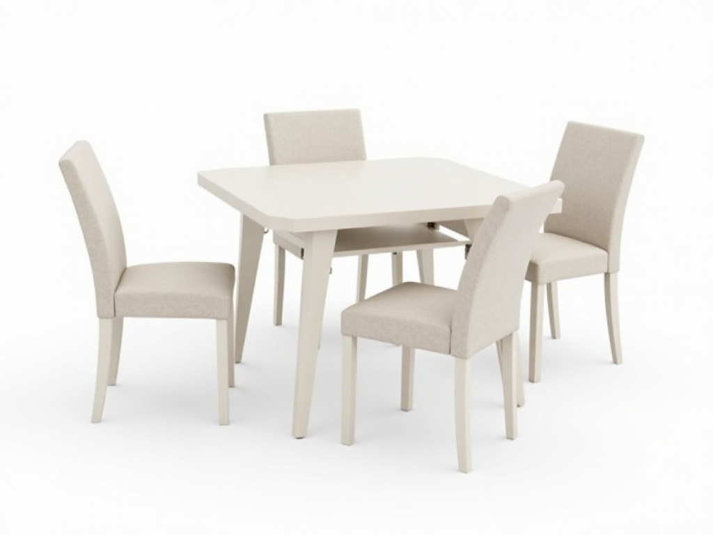 Extendable dining table.