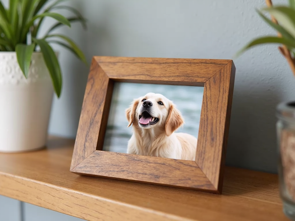 Reclaimed wood picture frame
