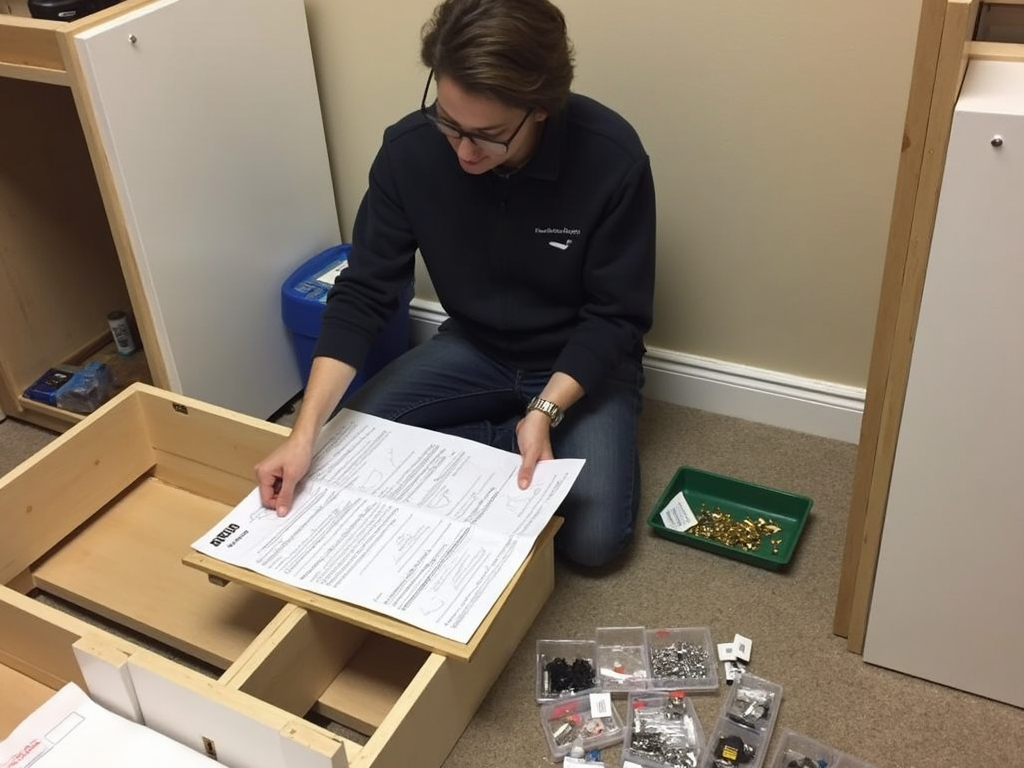 Reading cabinet assembly instructions