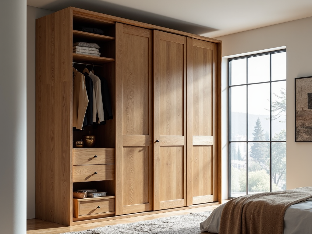 Eco-friendly armoire with smart storage