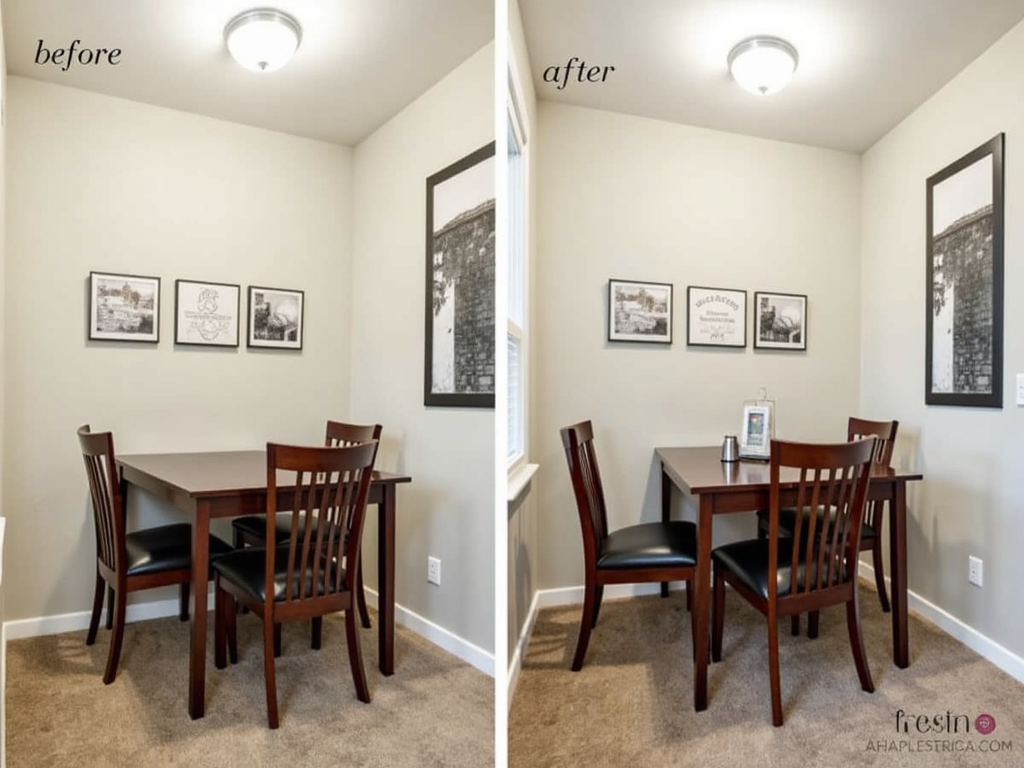 Extendable Dining Table in a small dining area