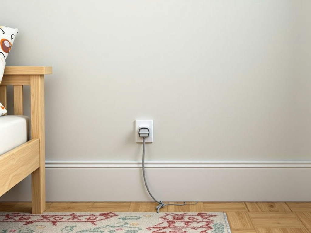 Safe electrical setup in kids' room