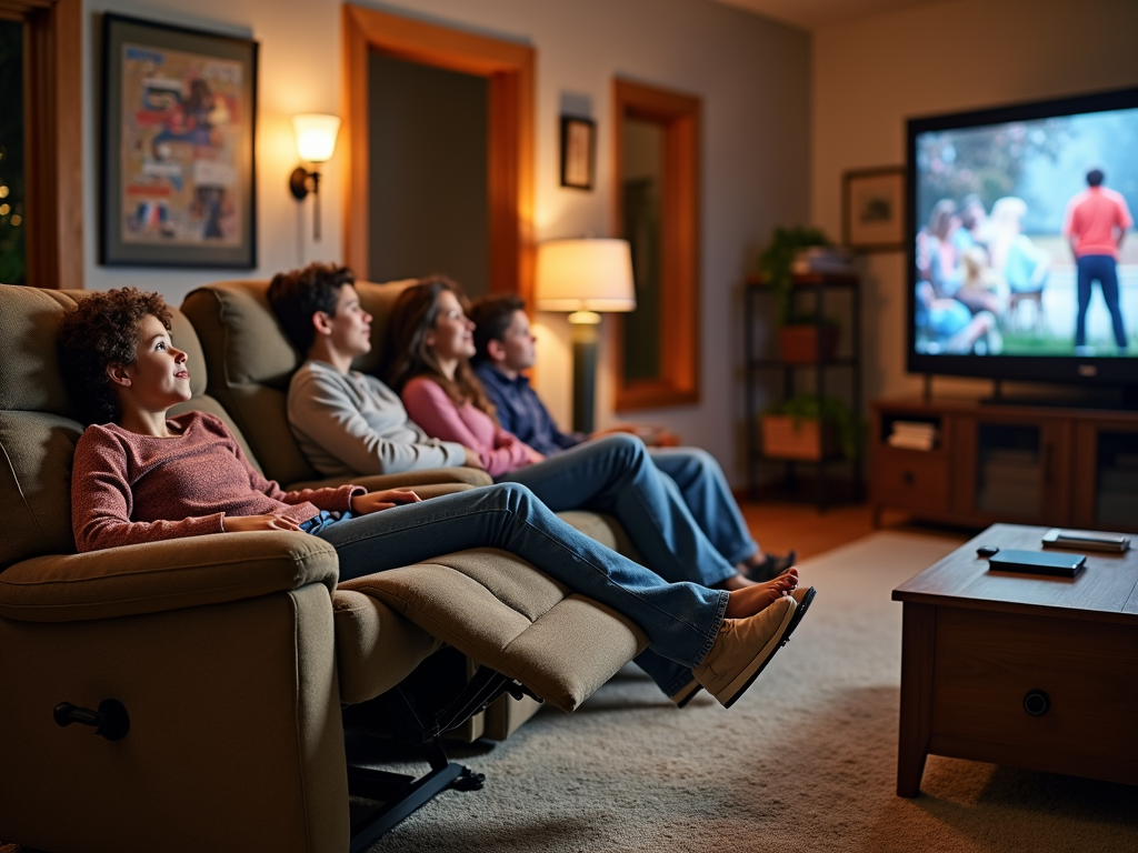 Ashley Ludden recliner in family room