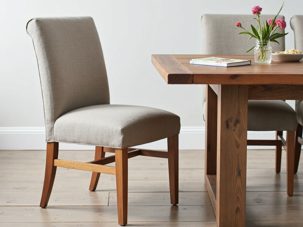 Dining chair and table from sustainable materials