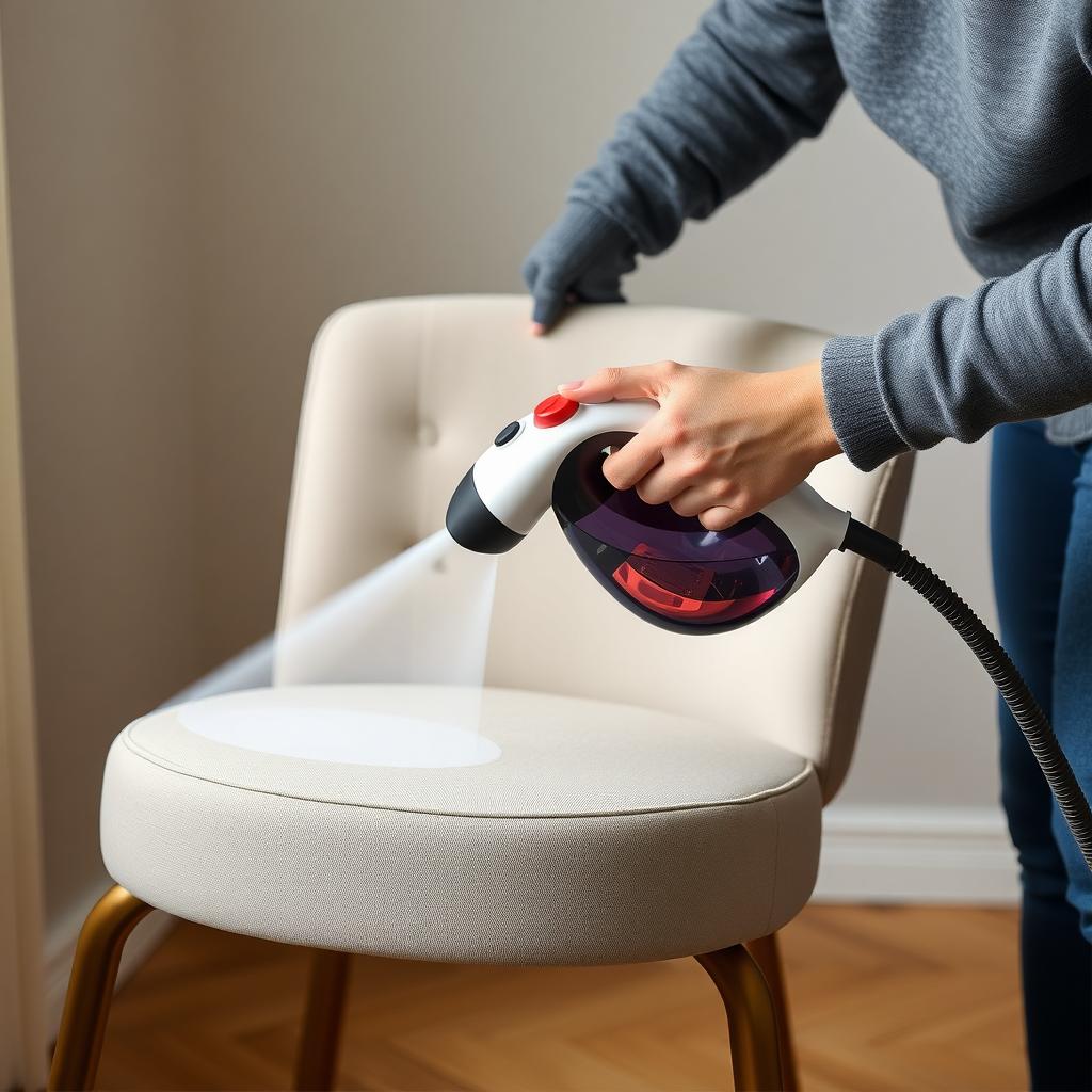Steam cleaning upholstery