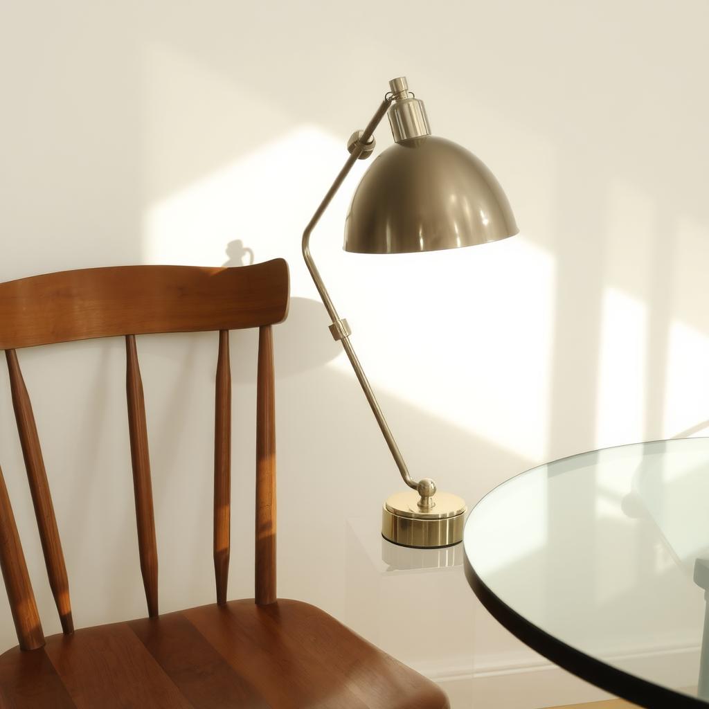 Close-up of minimalist furniture materials.