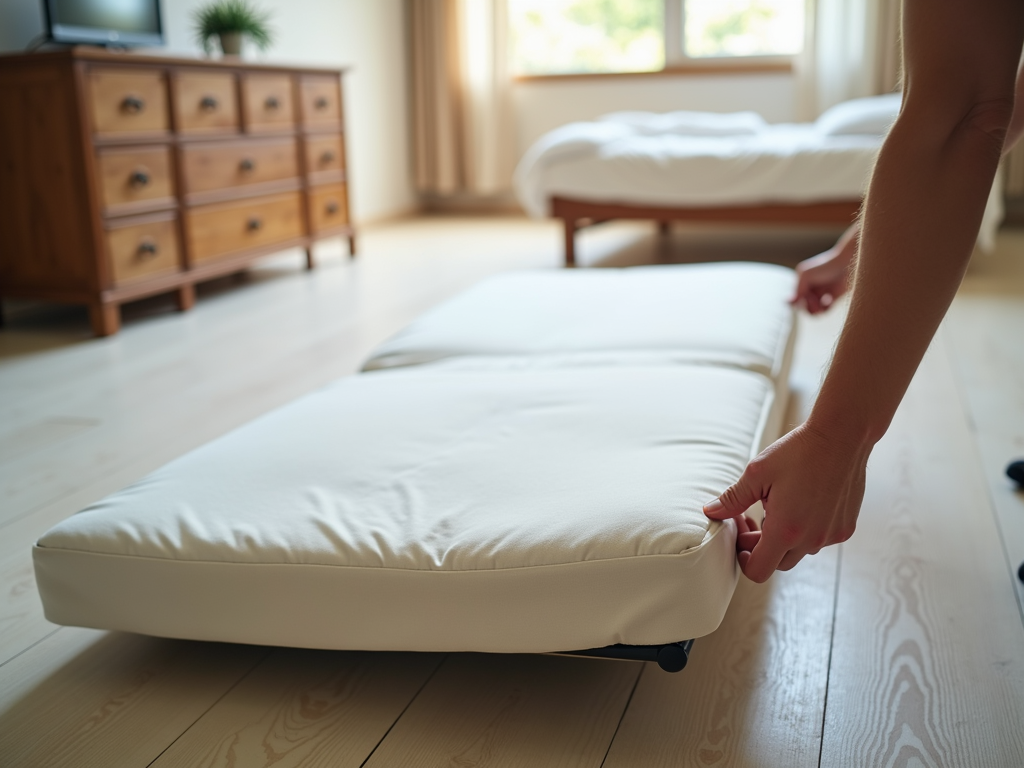 Rotating a futon mattress for maintenance