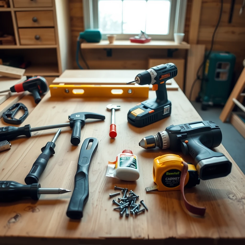 Essential tools for cabinet furniture assembly