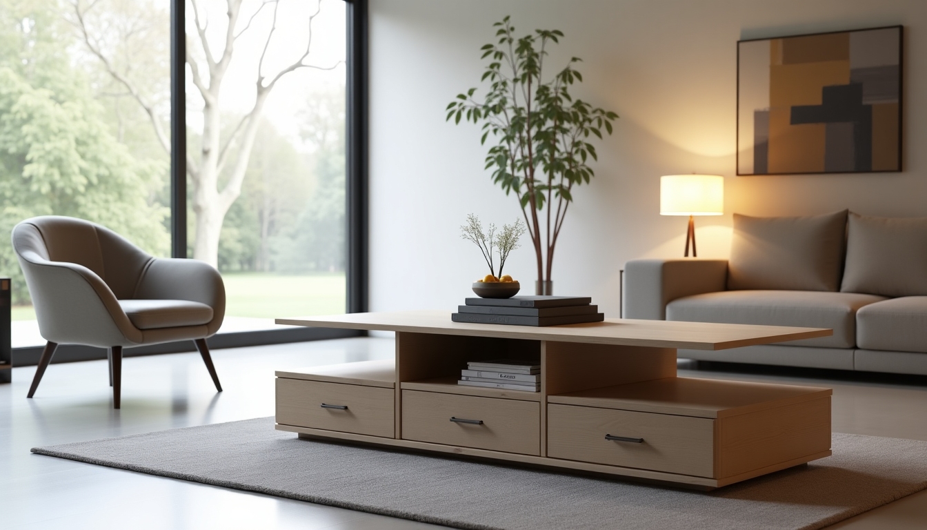 Table with Built-In Storage