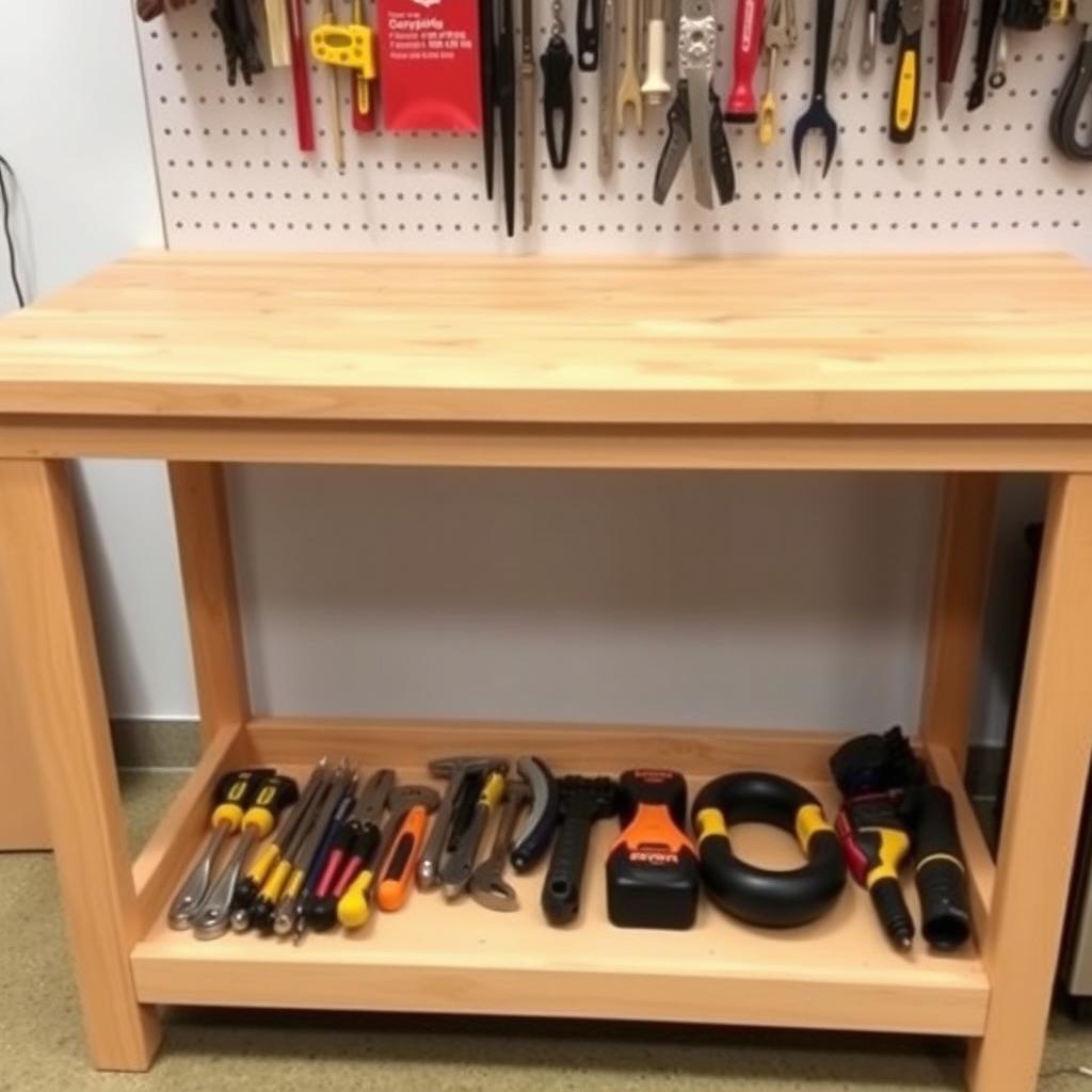 Organized workbench for efficient work