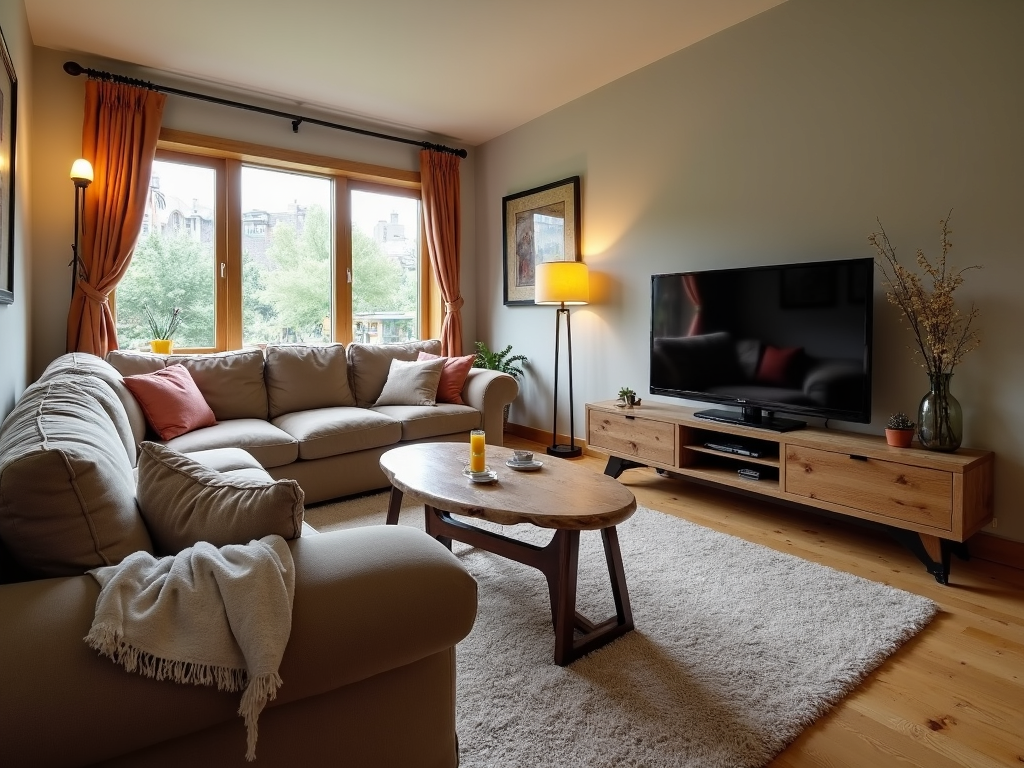 Cozy living room with essential furniture