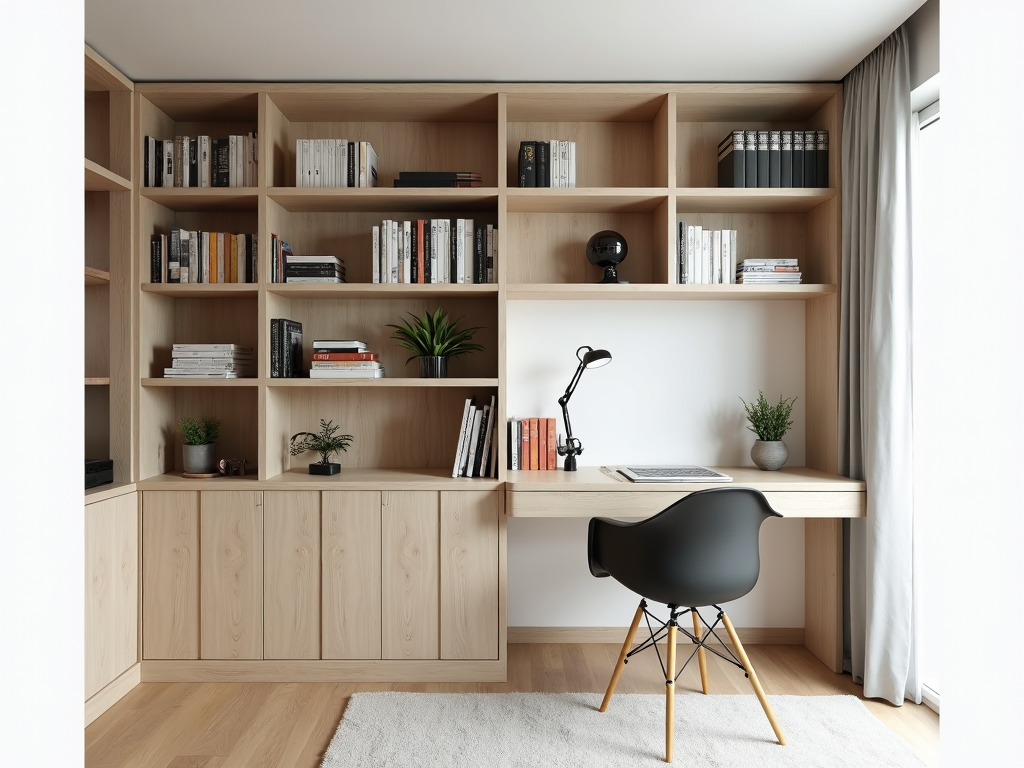 Multi-functional bookshelf as room divider