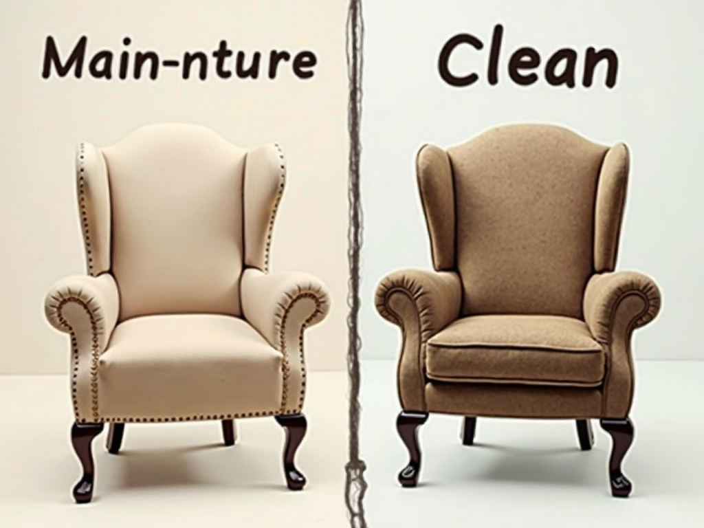 Comparison of well-maintained vs. neglected furniture