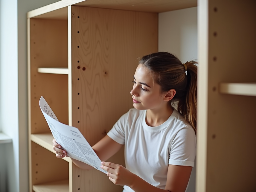 Assembling flat-pack furniture